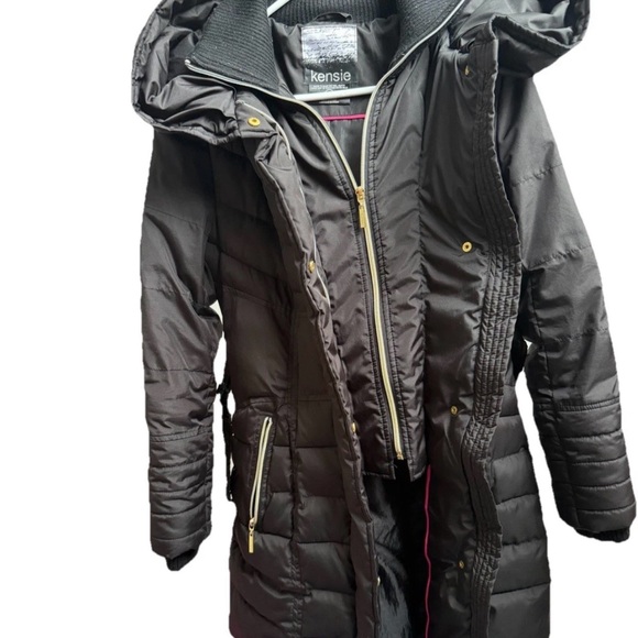 Kensie Women's Black Puffer Jacket - Picture 4 of 8